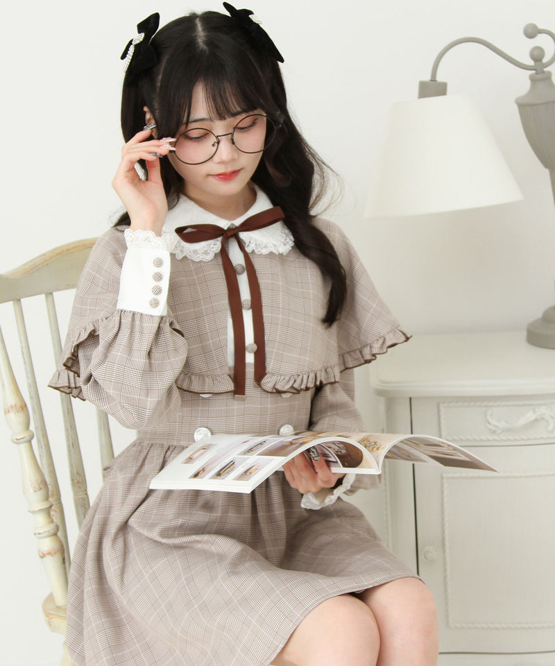 【予約　9/22発送】2wayケープお嬢様ワンピース