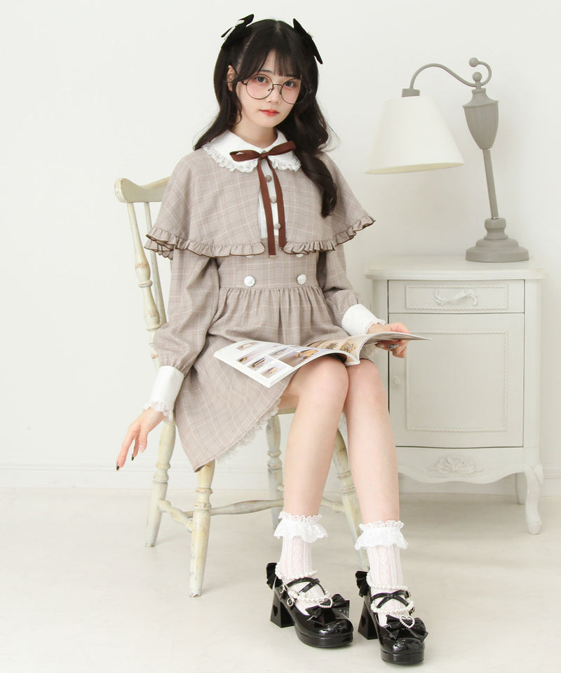 【予約　9/22発送】2wayケープお嬢様ワンピース