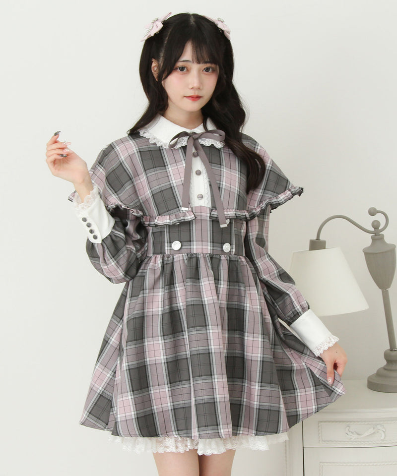 【予約　9/22発送】2wayケープお嬢様ワンピース