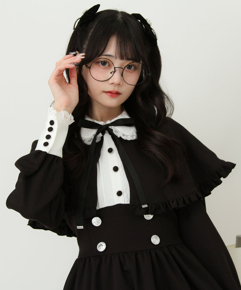 【予約　9/22発送】2wayケープお嬢様ワンピース