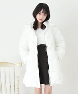 【予約　11/21発送】ドッキングリブカットリボンワンピース