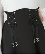 【予約　11/21発送】ドッキングリブカットリボンワンピース