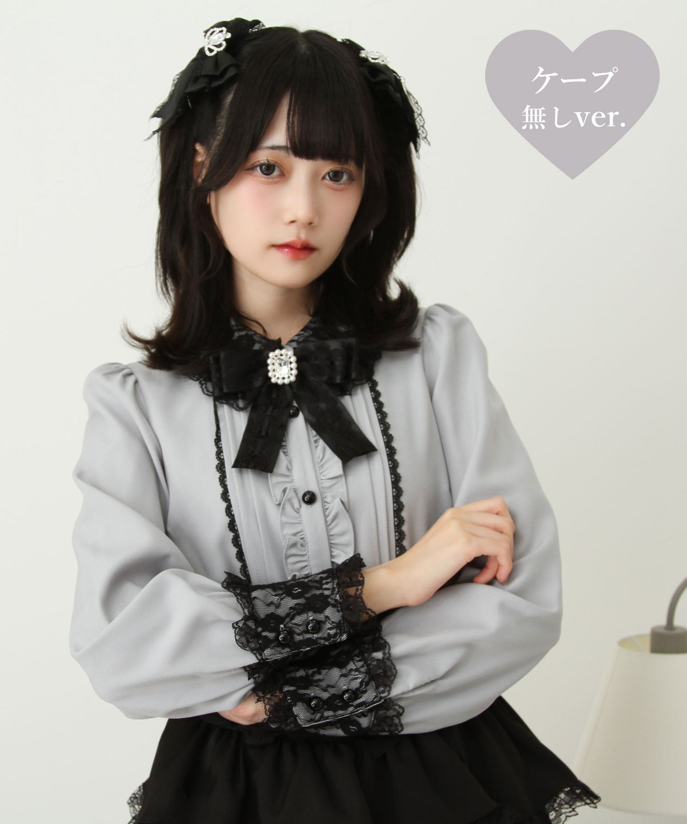 2wayレースケープリボンブラウス – レディースファッション通販の夢