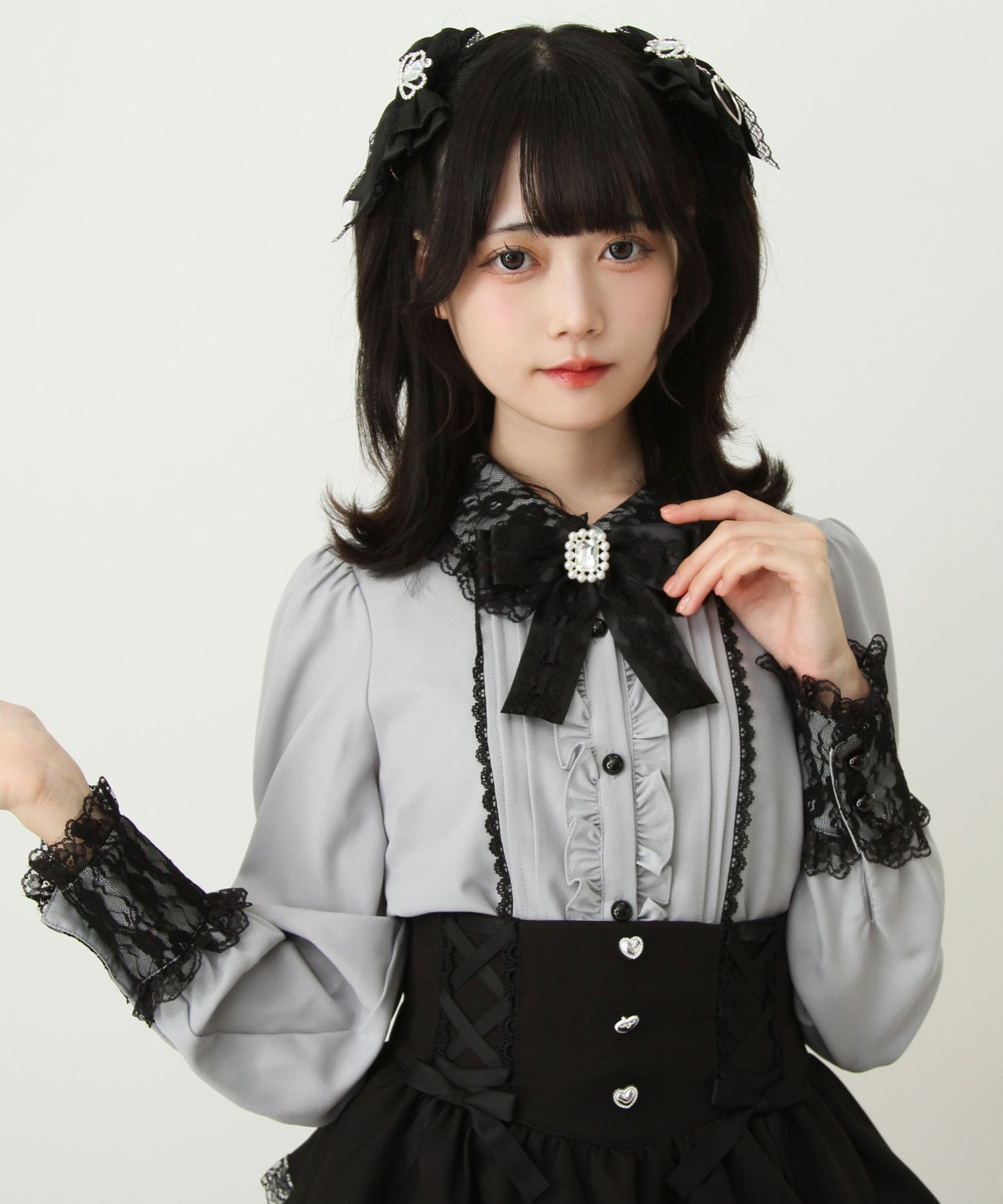 2wayレースケープリボンブラウス – レディースファッション通販の夢