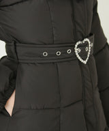 【予約　10/31発送】ビッグボウタイリボンAラインフェイクダウンコート【中綿】