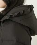 【予約　10/31発送】ビッグボウタイリボンAラインフェイクダウンコート【中綿】