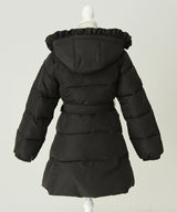 【予約　10/31発送】ビッグボウタイリボンAラインフェイクダウンコート【中綿】