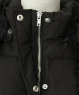 【予約　10/31発送】ビッグボウタイリボンAラインフェイクダウンコート【中綿】