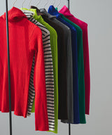 【25aw】ロングスリーブカラフルリブタートル