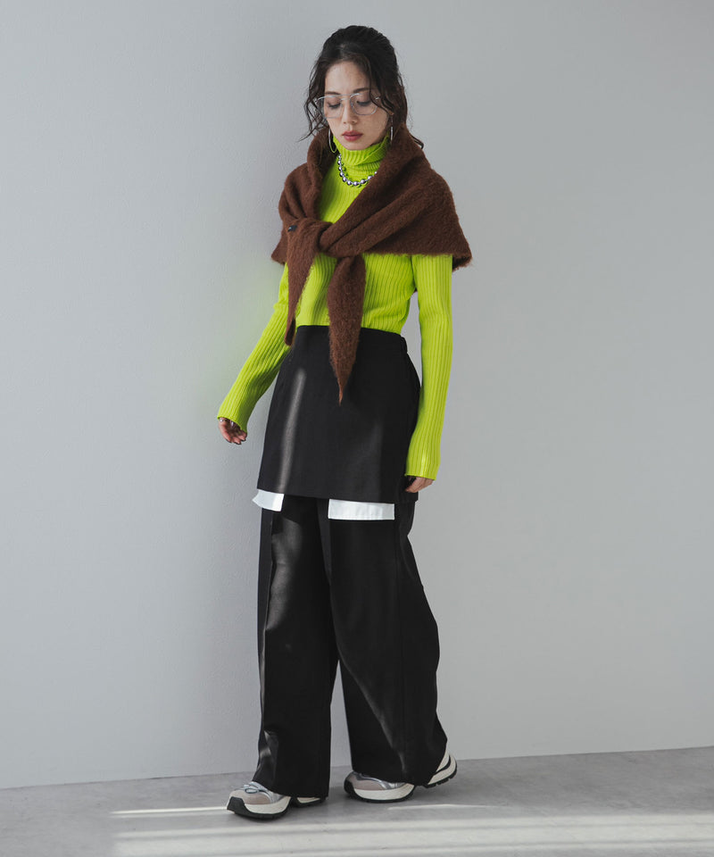 【25aw】ロングスリーブカラフルリブタートル