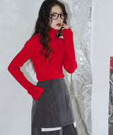 【25aw】ロングスリーブカラフルリブタートル