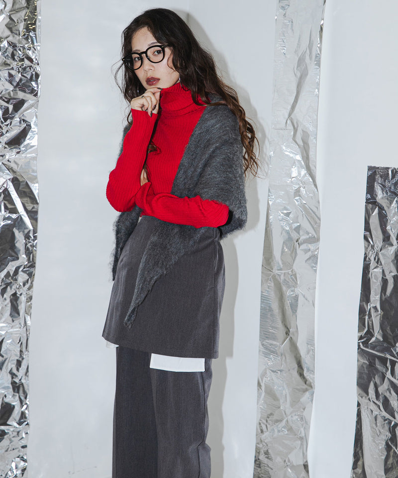【25aw】ロングスリーブカラフルリブタートル