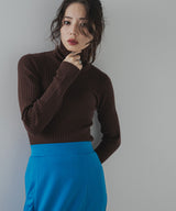 【25aw】ロングスリーブカラフルリブタートル