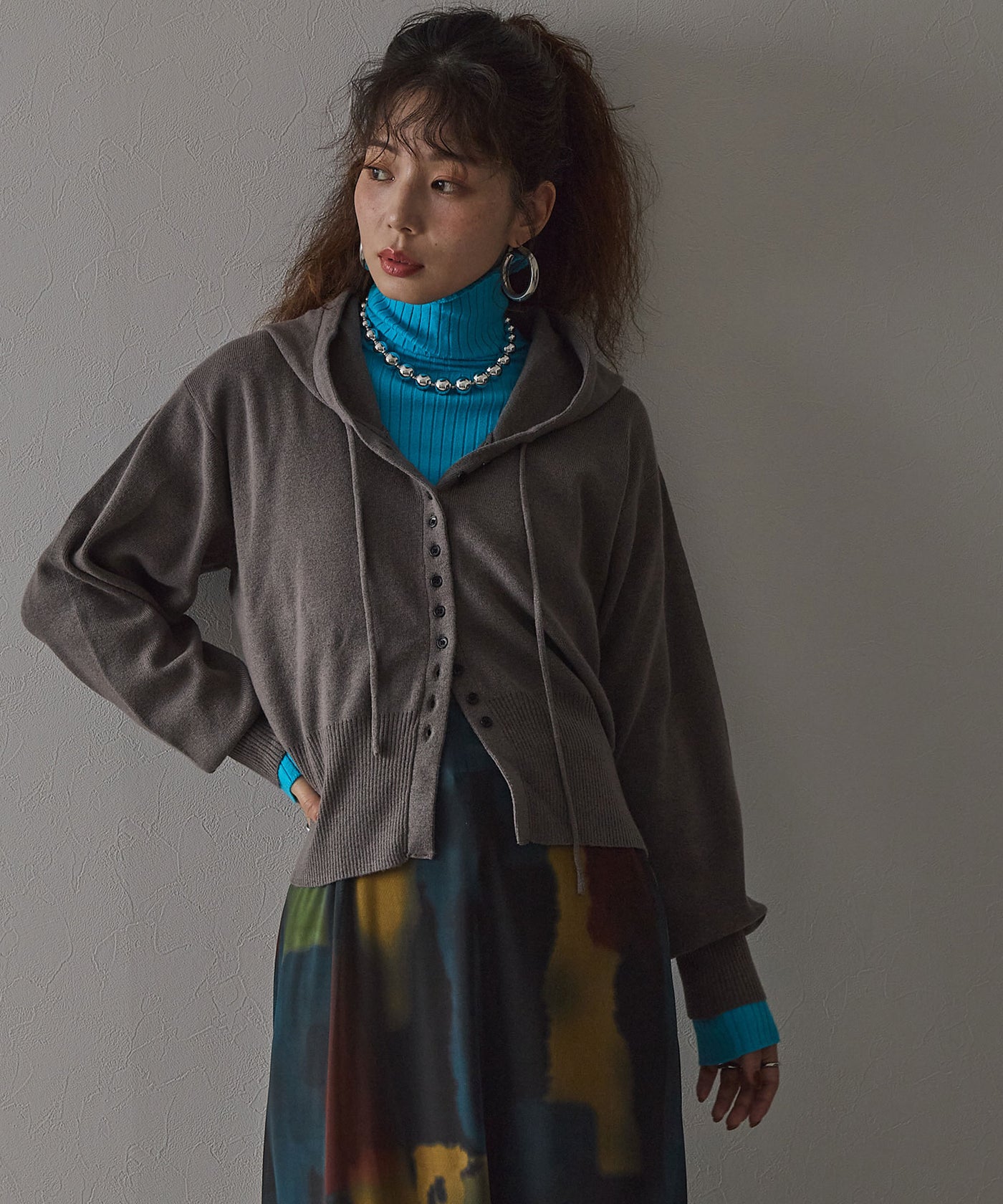 26aw】ロングスリーブカラフルリブタートル – レディースファッション