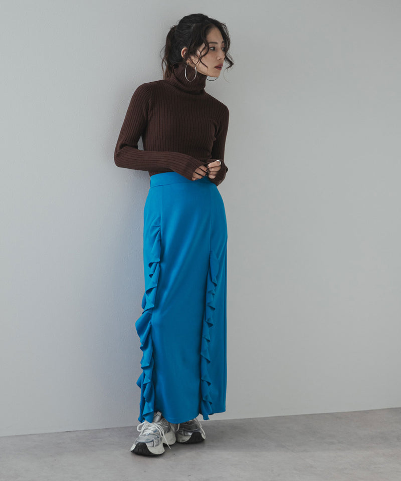 【25aw】ロングスリーブカラフルリブタートル