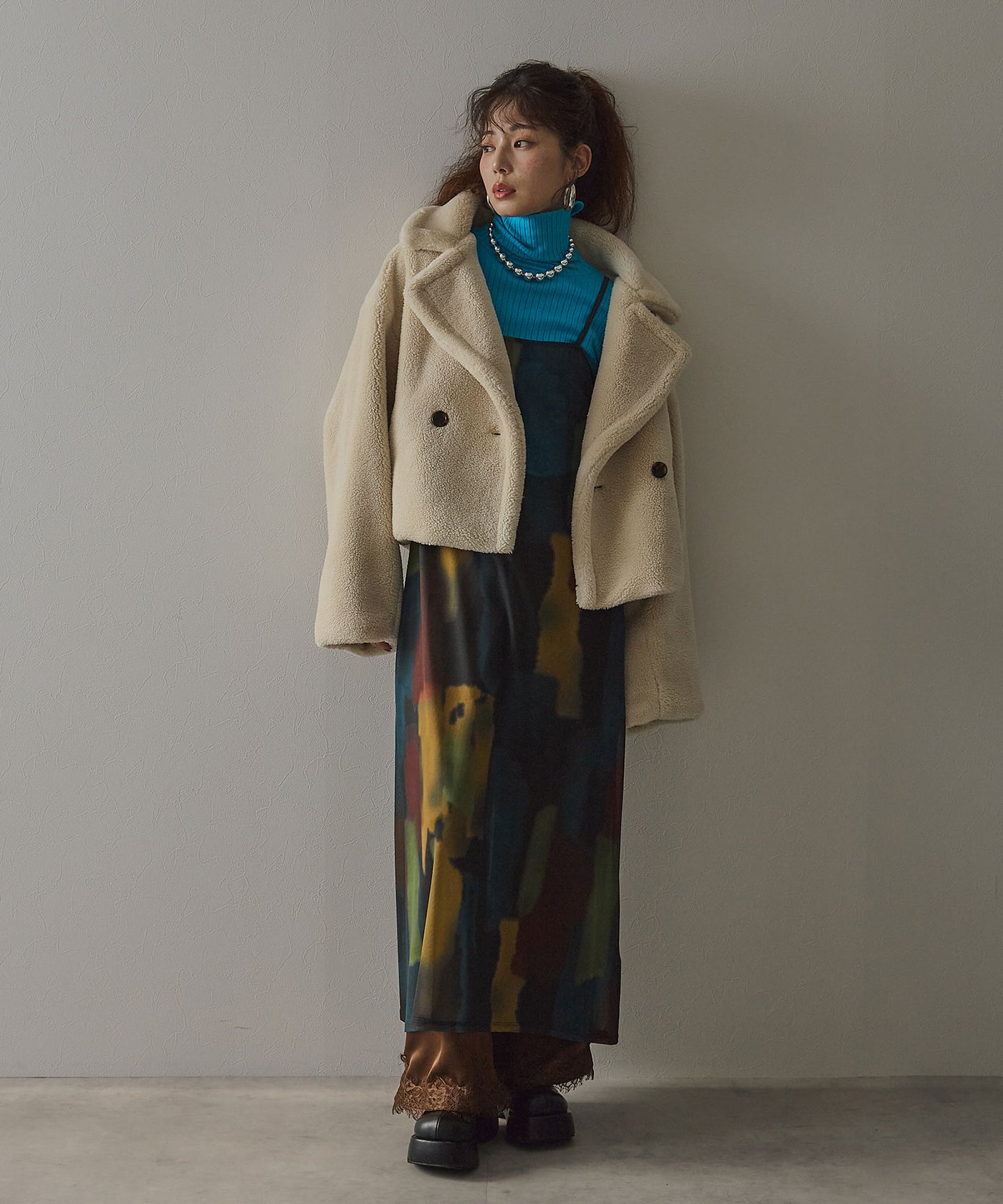 予約 9/28発送】【26aw】ロングスリーブカラフルリブタートル【SD