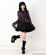 【予約　3/26発送】十字架クモレースセーラーフリル長袖ブラウス【SD】