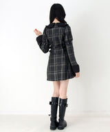 【予約　11/21発送】サイドベルトテーラードワンピース