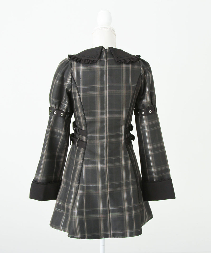 【予約　11/21発送】サイドベルトテーラードワンピース