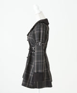 【予約　11/21発送】サイドベルトテーラードワンピース