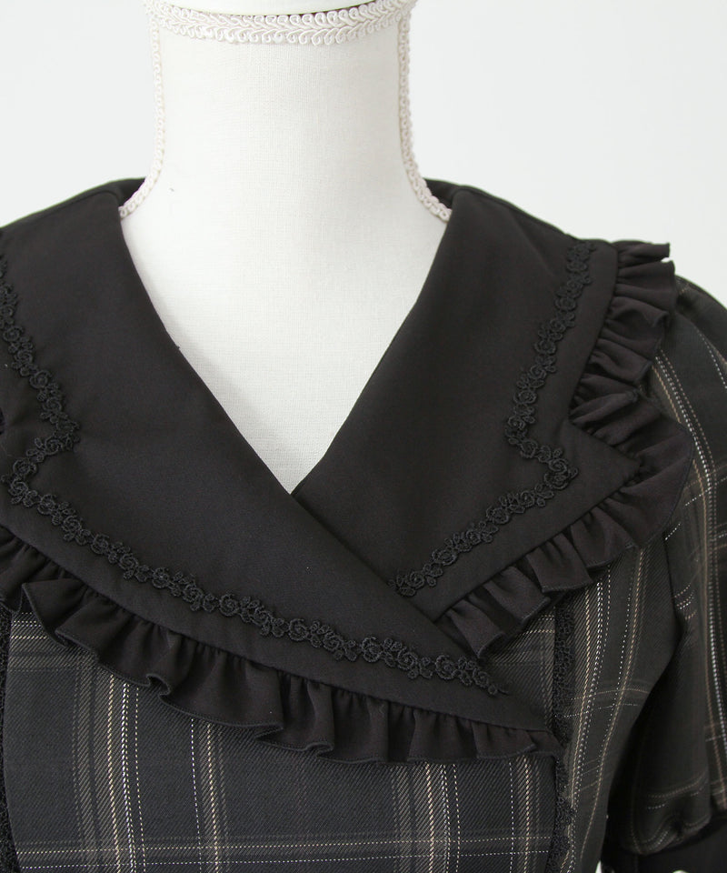 【予約　11/21発送】サイドベルトテーラードワンピース