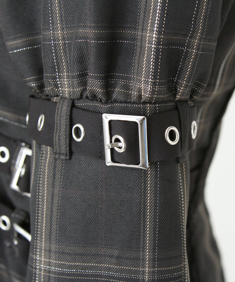 【予約　11/21発送】サイドベルトテーラードワンピース