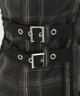 【予約　11/21発送】サイドベルトテーラードワンピース