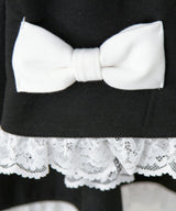 【予約　01/15発送】姫系うさ耳レースフリルハートポケットパーカーワンピース