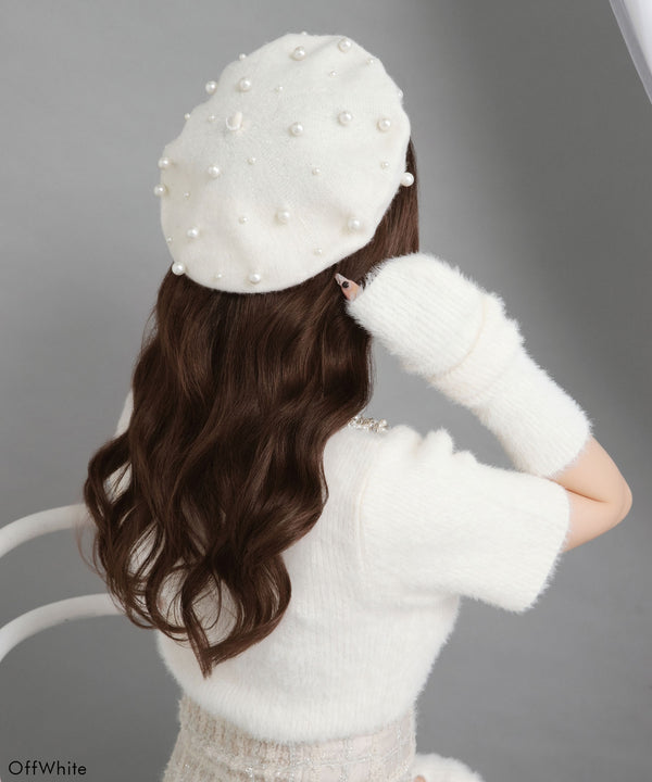 メニーパールベレー帽