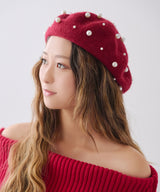 メニーパールベレー帽