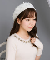 メニーパールベレー帽