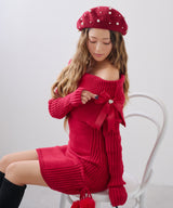 メニーパールベレー帽