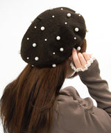 メニーパールベレー帽