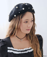 メニーパールベレー帽