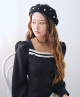 メニーパールベレー帽