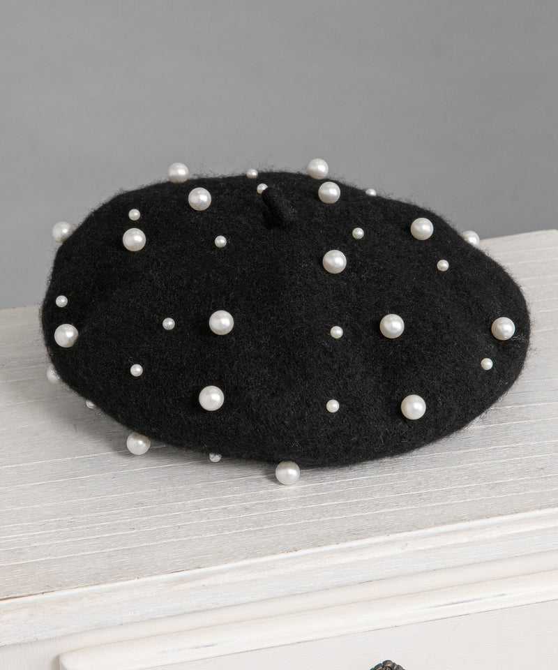 メニーパールベレー帽