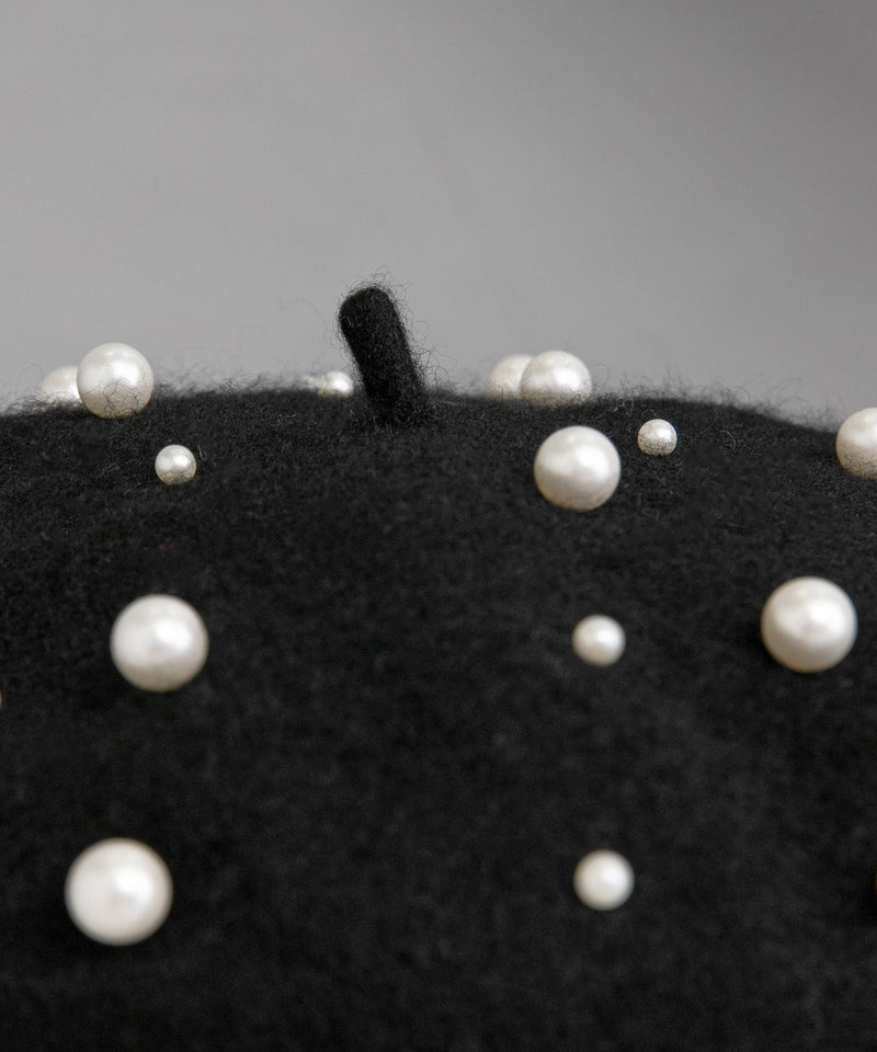 メニーパールベレー帽