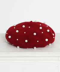 メニーパールベレー帽