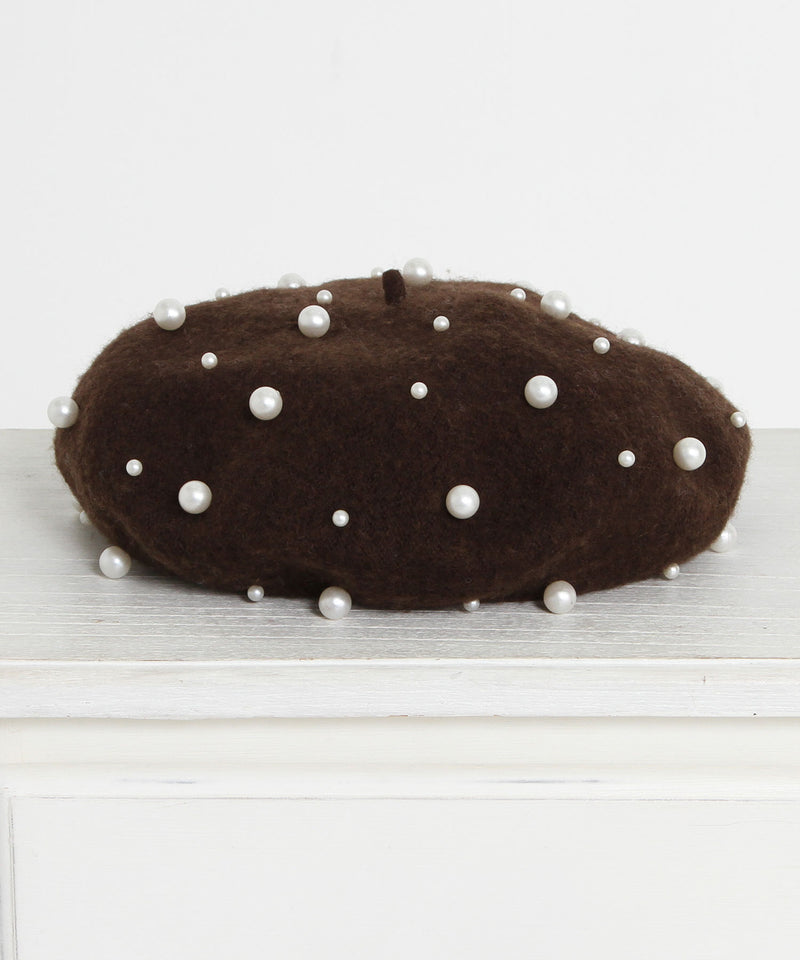 メニーパールベレー帽