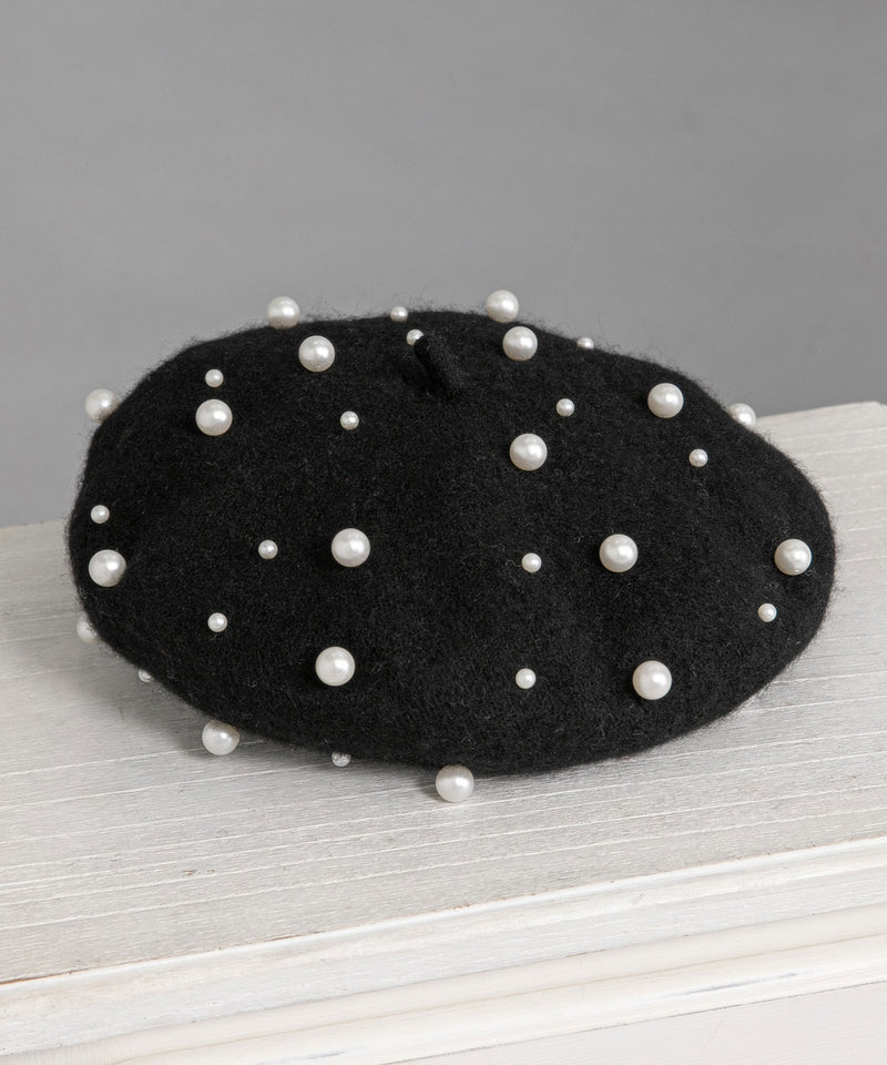 メニーパールベレー帽