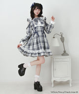 【予約　02/16発送】ハートレースウエストレースアップフリルワンピース