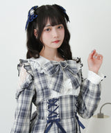 【予約　02/16発送】ハートレースウエストレースアップフリルワンピース