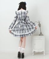 【予約　02/16発送】ハートレースウエストレースアップフリルワンピース