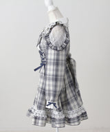 【予約　02/16発送】ハートレースウエストレースアップフリルワンピース