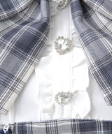 【予約　02/16発送】ハートレースウエストレースアップフリルワンピース