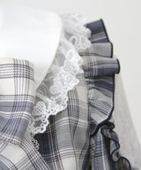 【予約　02/16発送】ハートレースウエストレースアップフリルワンピース