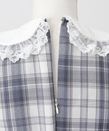 【予約　02/16発送】ハートレースウエストレースアップフリルワンピース