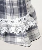 【予約　02/16発送】ハートレースウエストレースアップフリルワンピース