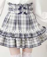 【予約　02/16発送】ハートバックルビジューフレアスカート【SD】