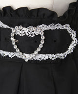 【予約　02/16発送】ハートバックルビジューフレアスカート【SD】